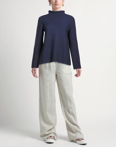 Woman Turtleneck Midnight blue Size 2 Wool, Silk, Cashmere