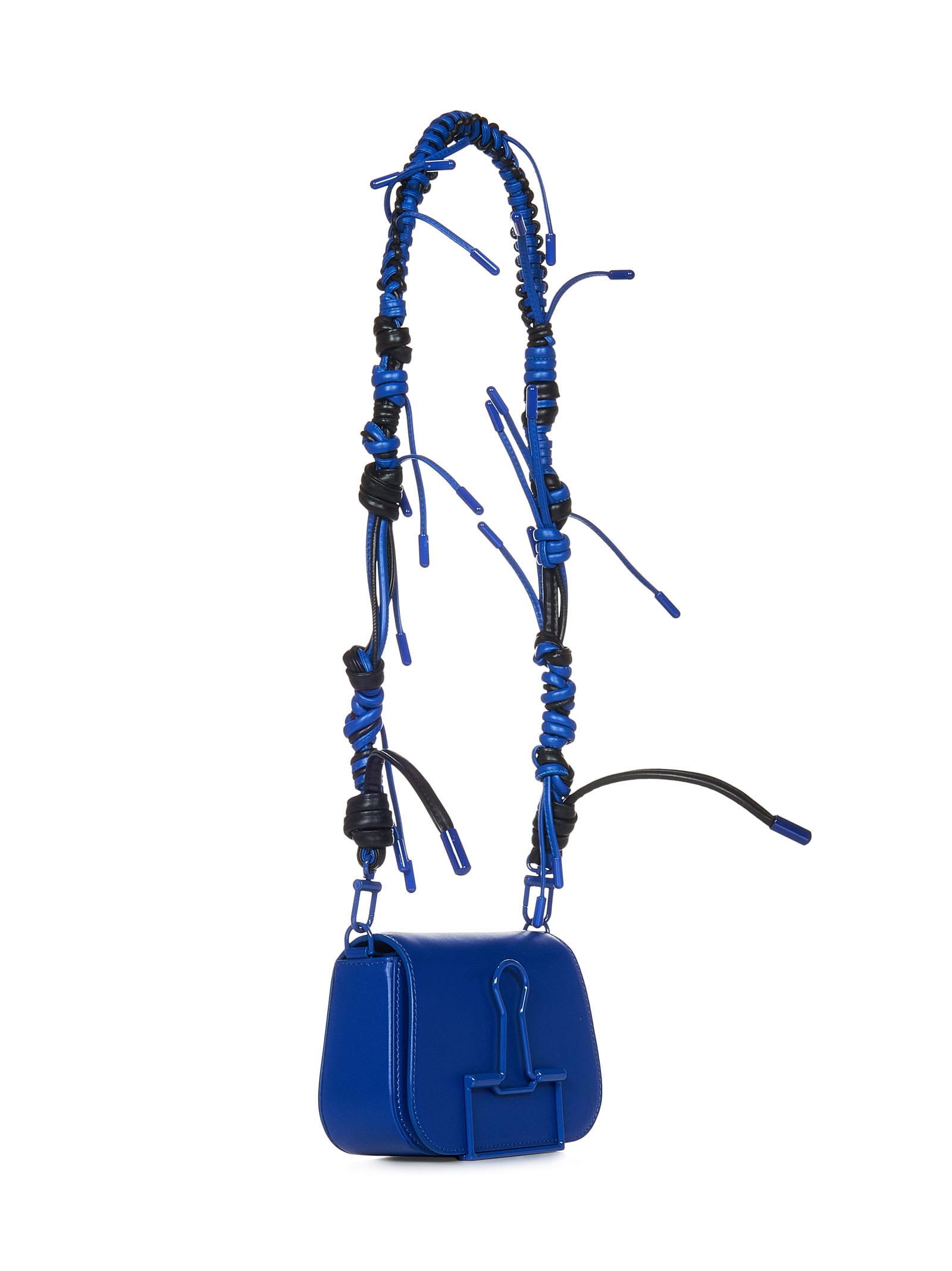 Skeleton Binder leather shoulder bag - Blue