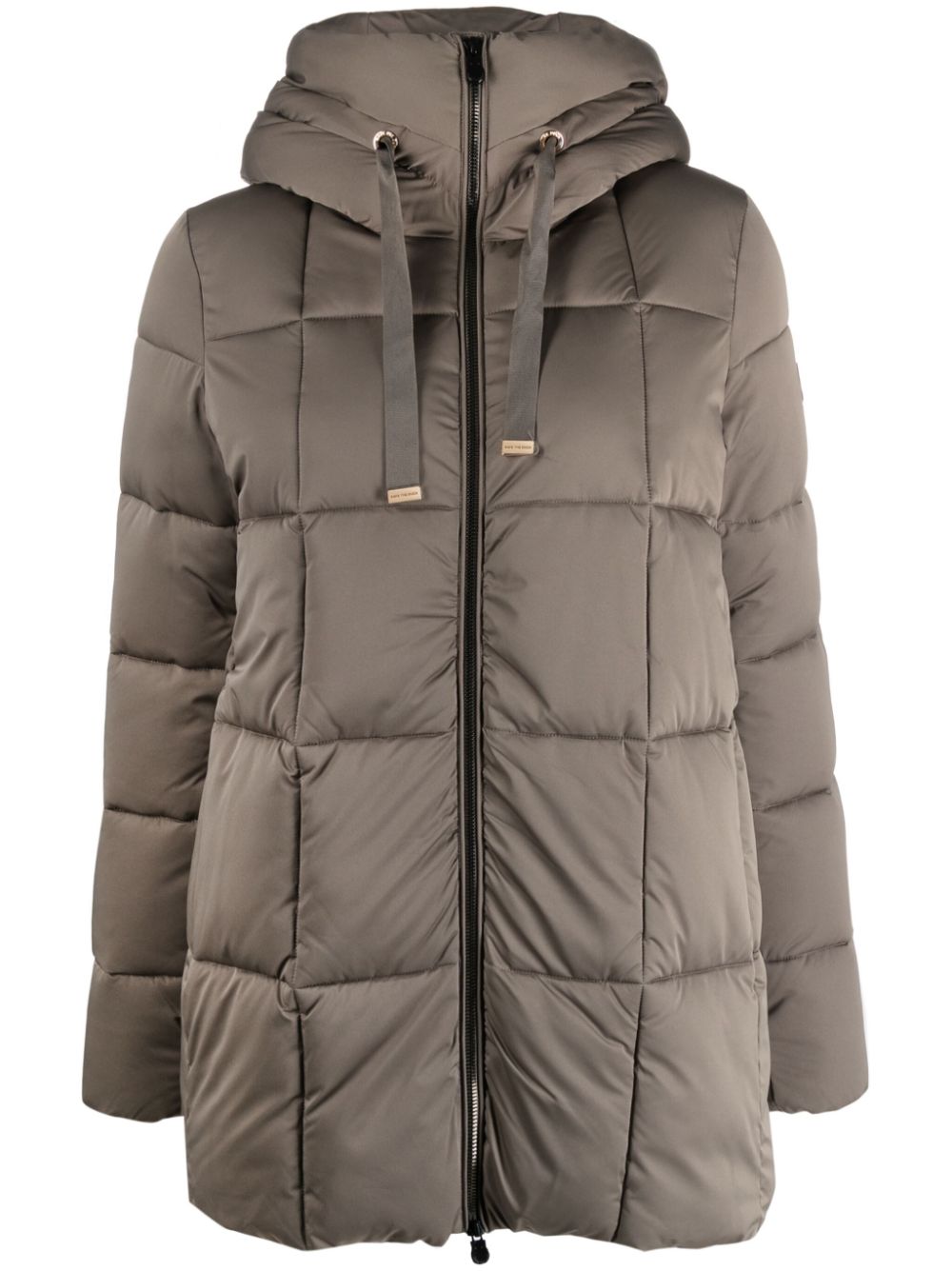 Padded hooded coat - Green