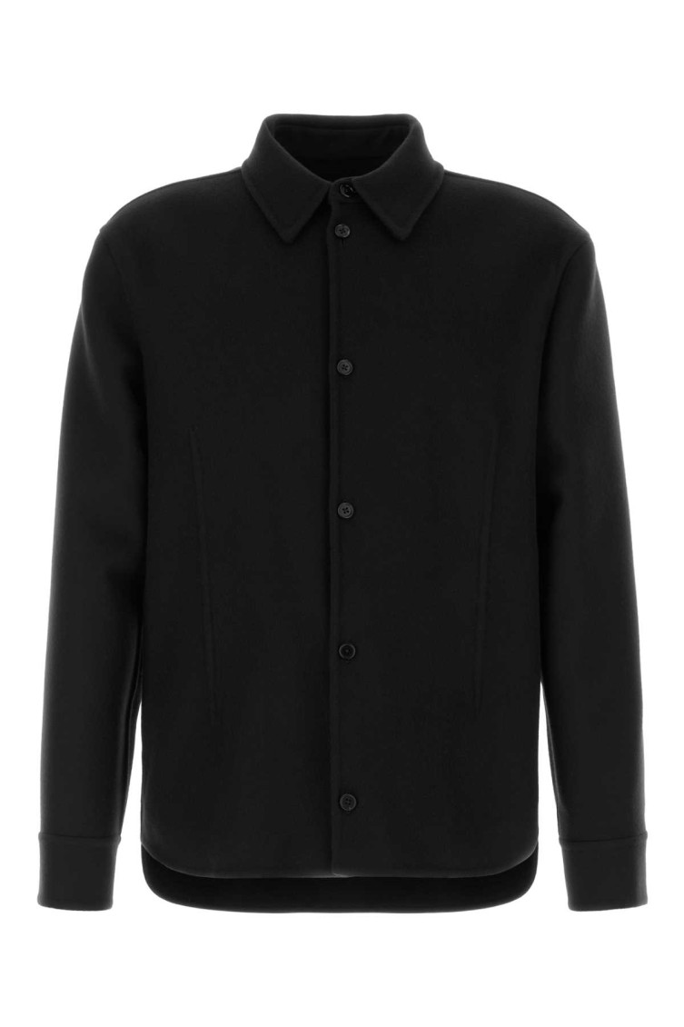 Jil Sander - wool shirt coat collared long sleeve