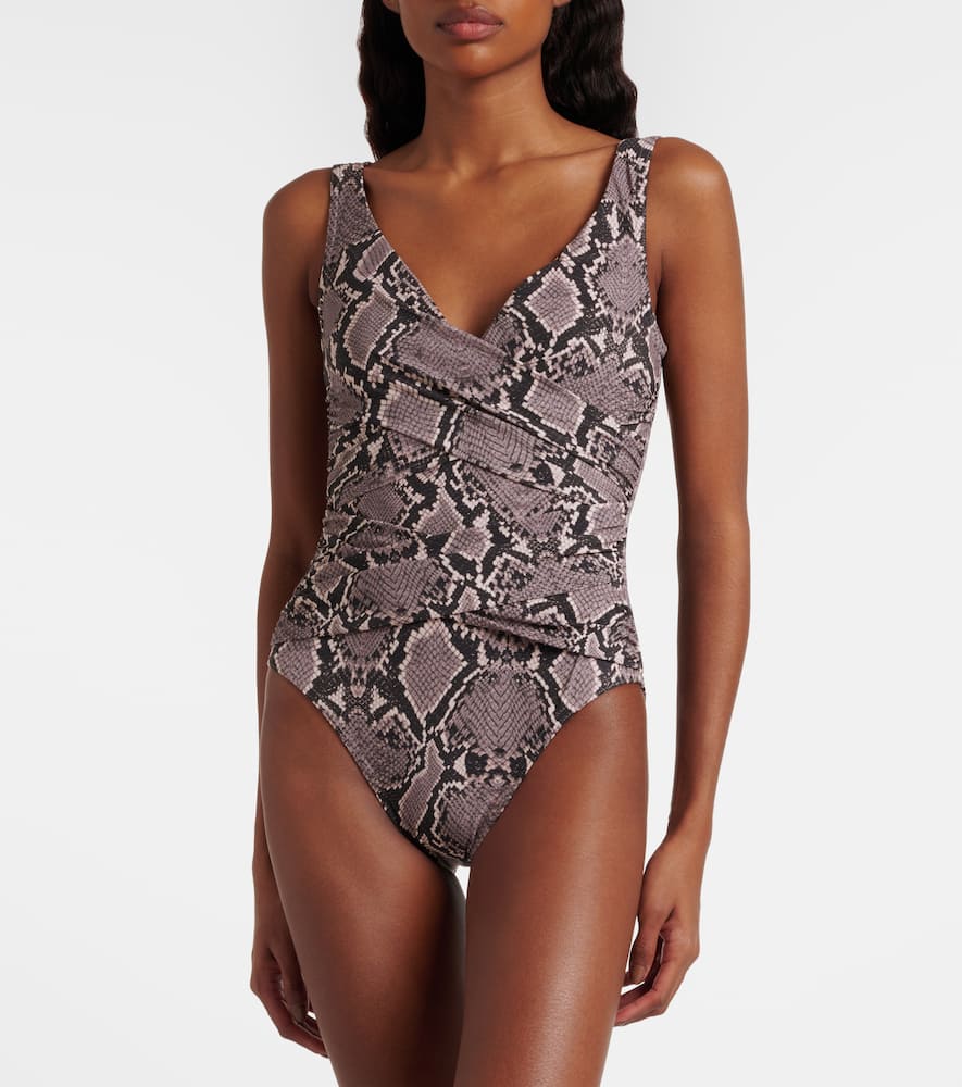 Lilith snake-effect swimsuit