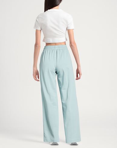 Woman Pants Sage green Size 10 Cotton, Lycra