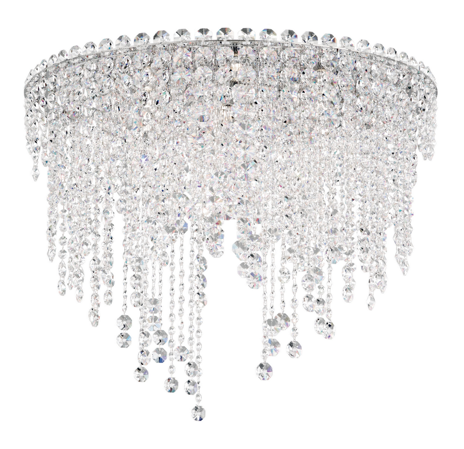 Chantant 6-Light Flush Mount Ceiling Light in Stainless Stee