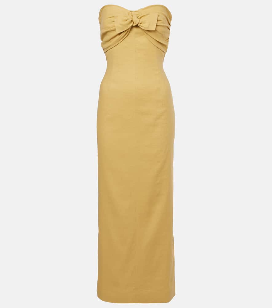 Rahel linen and cotton-blend maxi dress