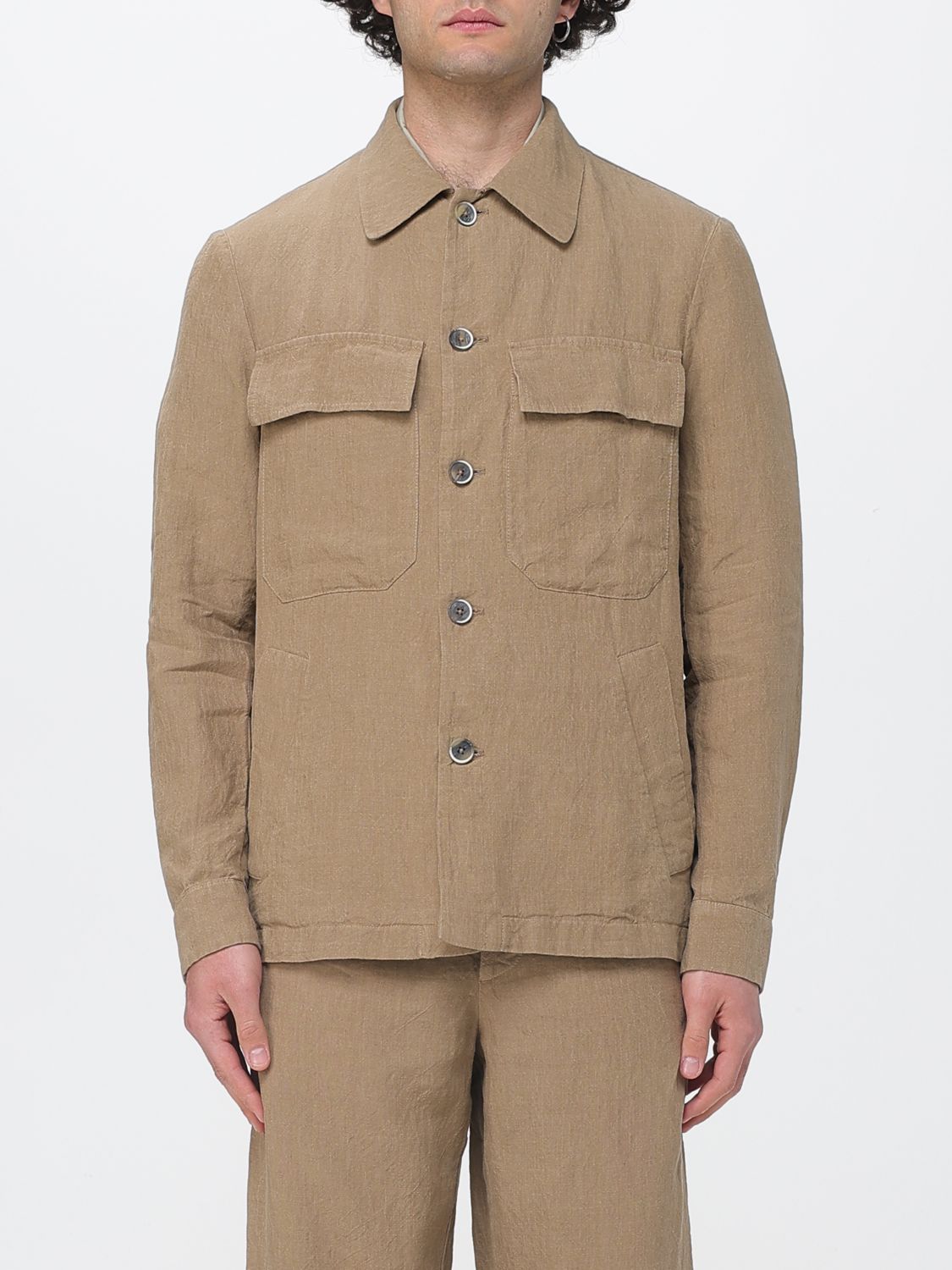 Jacket Men color Green