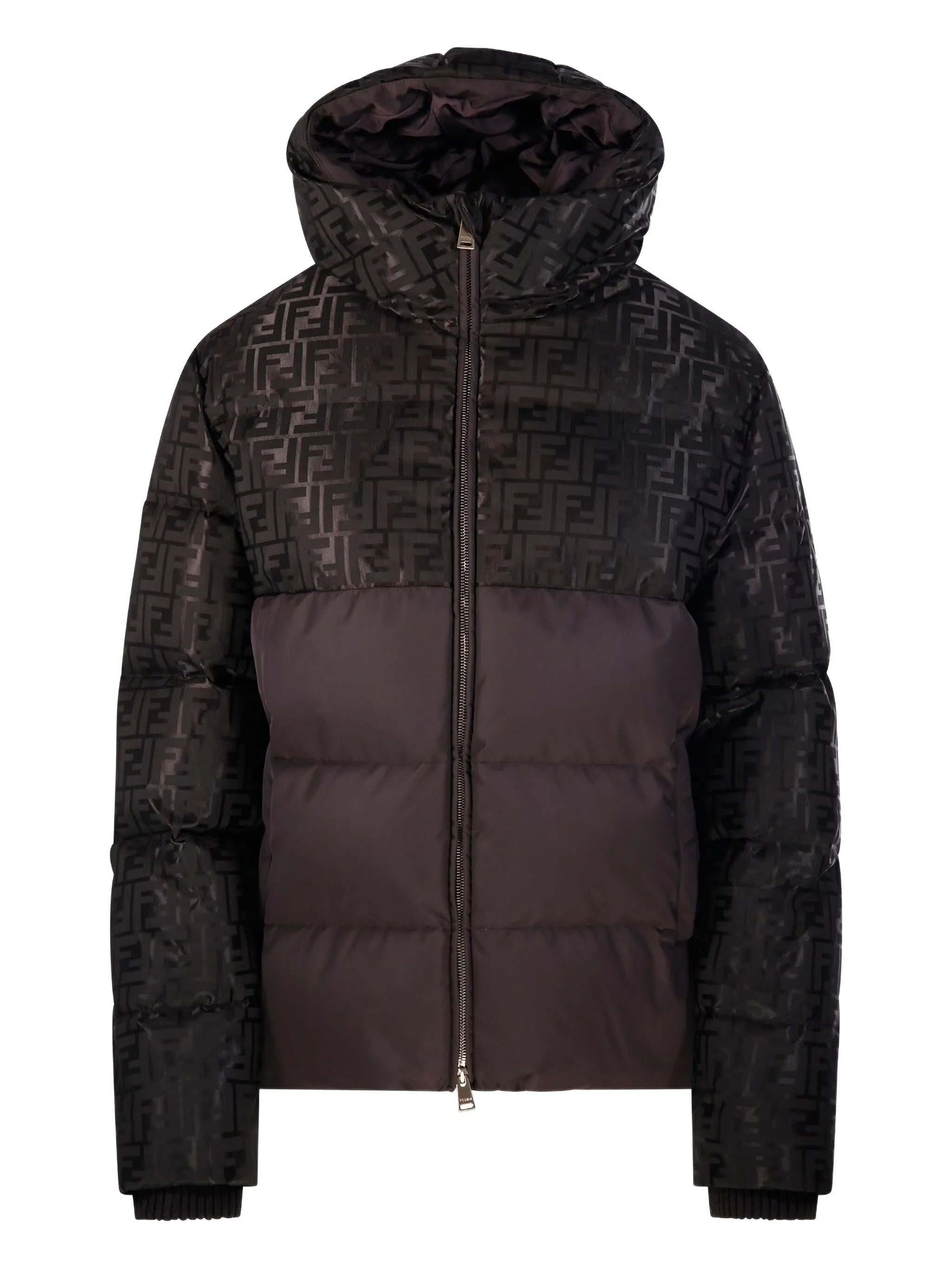 High Collar Drawstring Hooded Jacket (Size S)