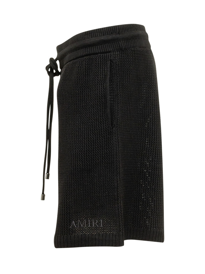 Crochet Mesh Short Black