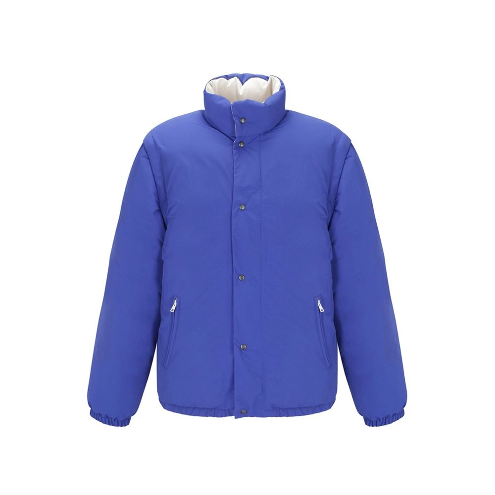 Detachable-Sleeve Polyamide Down Jacket — Blue