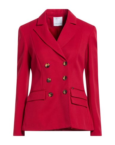 Woman Blazer Red Size 8 Polyester, Elastane