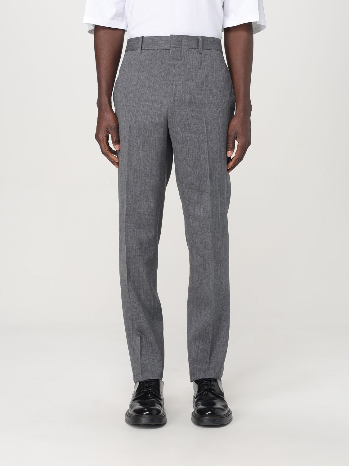 Slim-fit wool trousers - Grey