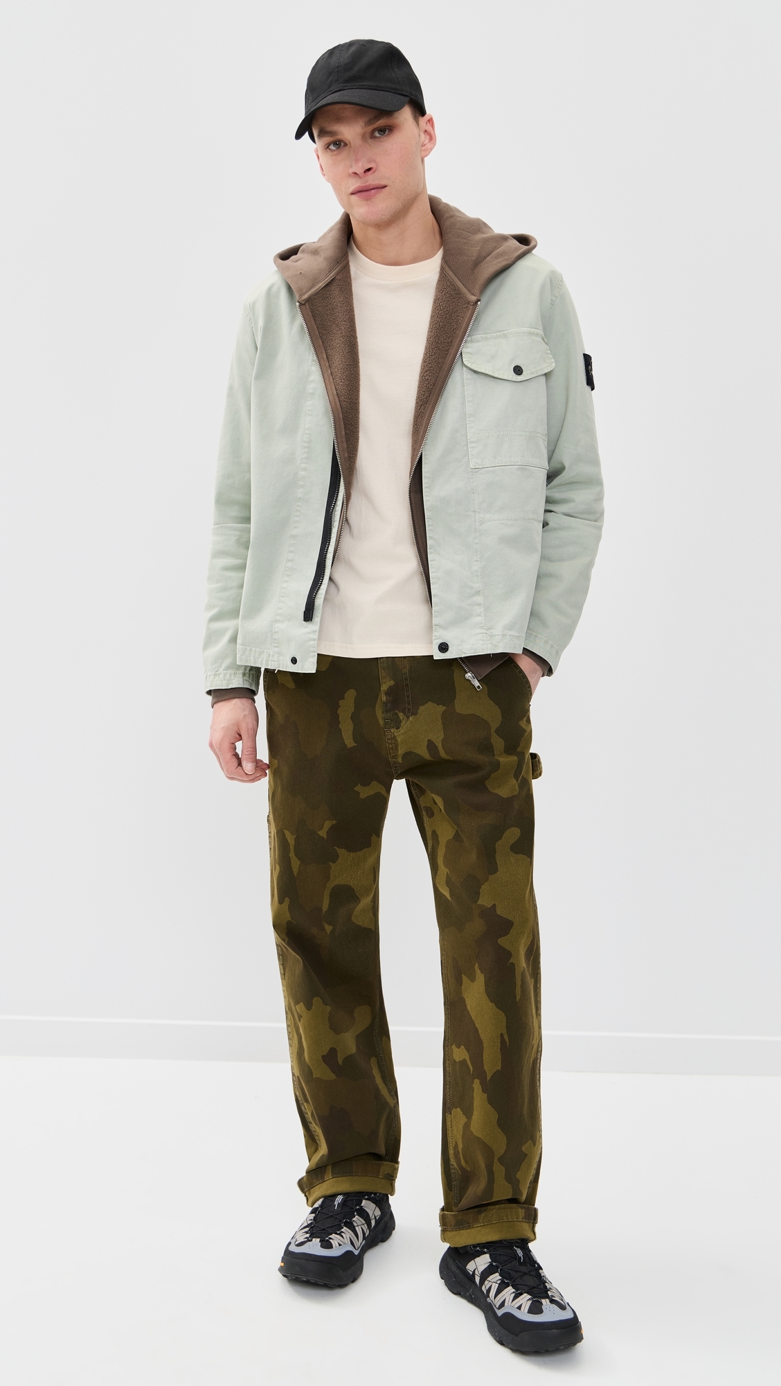 Garment Dyed Overshirt Sage