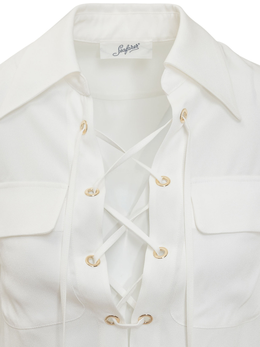 White Regular Solid Shirt