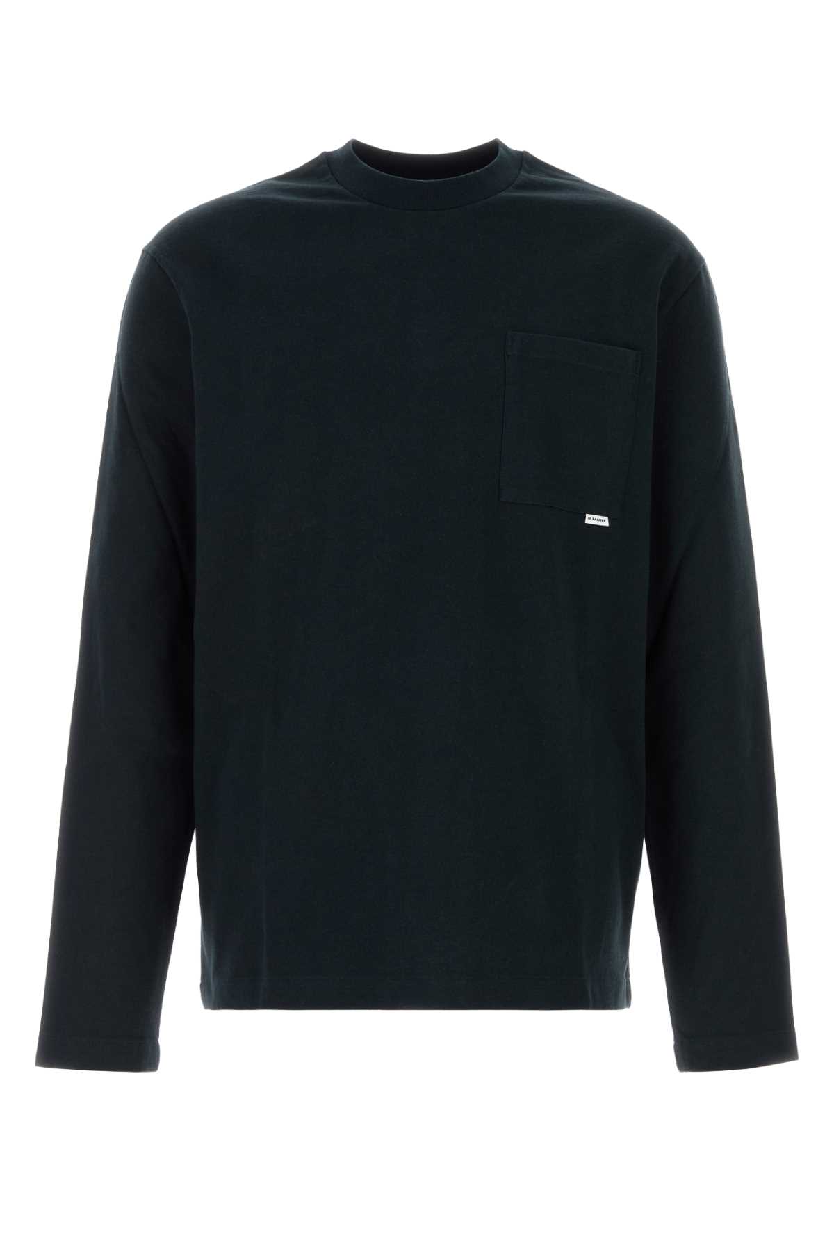 Jil Sander - cotton t shirt chest pocket crew neck