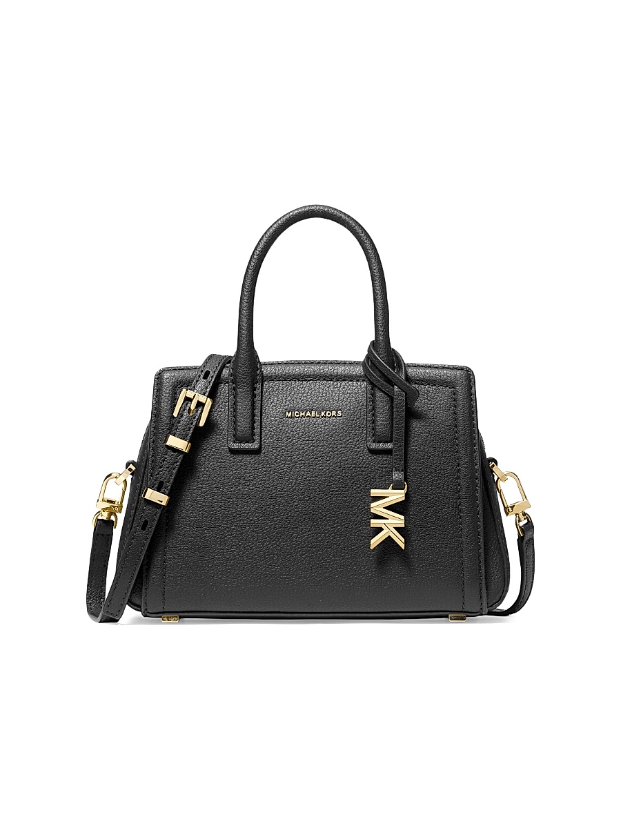Women's Laila Extra-Small Leather Crossbody Bag - Black