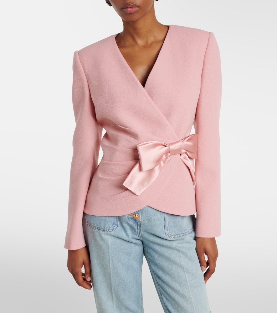 Virgin wool crêpe jacket