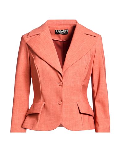 Woman Blazer Orange Size 10 Polyamide, Elastane