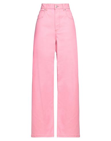 Marni Woman Jeans Pink Size 4 Cotton, Elastane, Cow leather