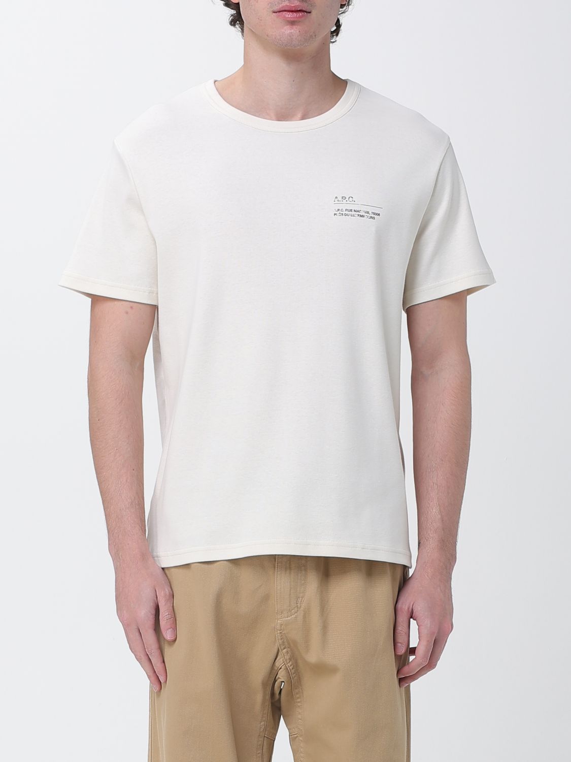 T-Shirt A. P.C. Men color Beige