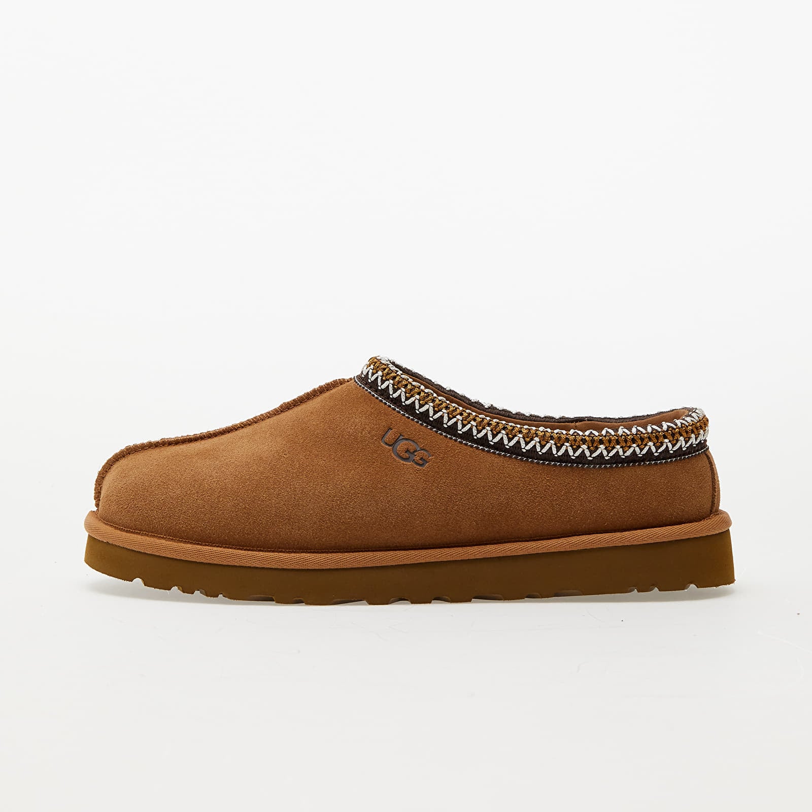 Men's Tasman Slippers in Chestnut, Size UK 8 