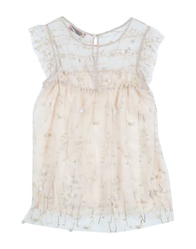Kid Girl Top Beige Size 12 Polyester, Elastane