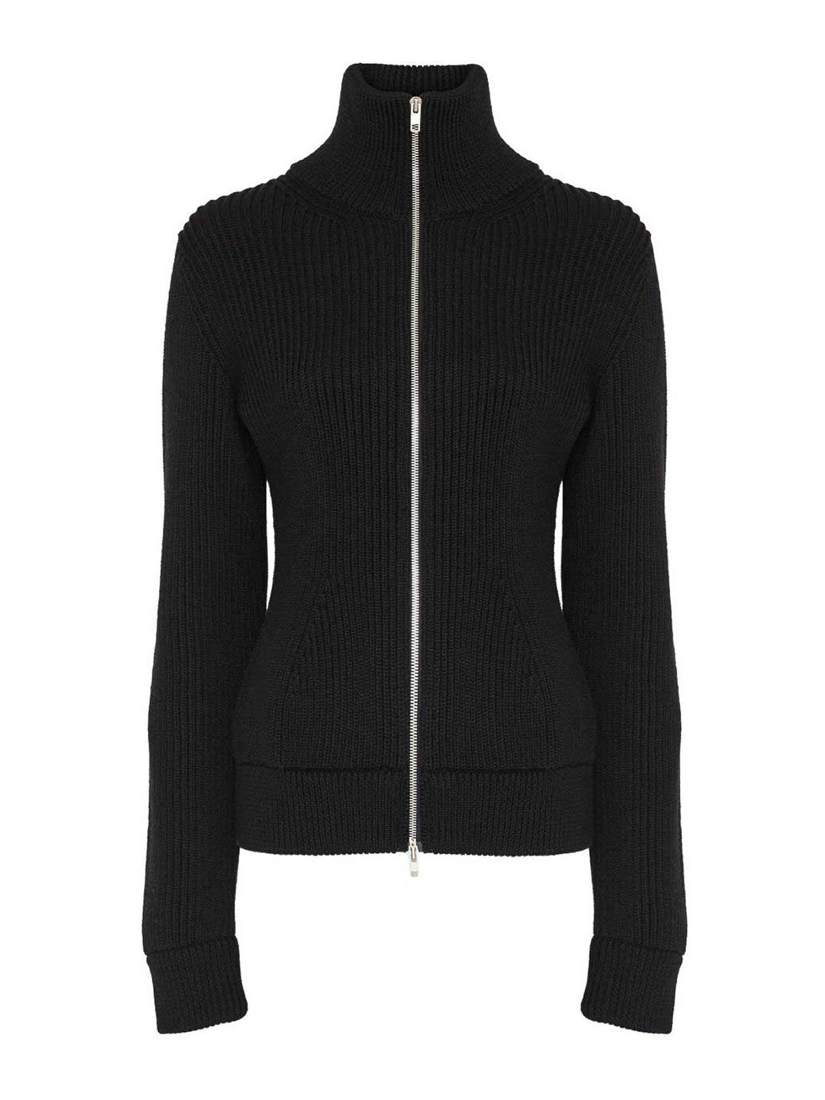 High-Neck Sweater With Zip
