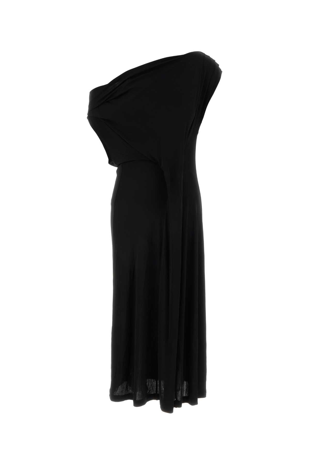 Shoulder Dress — Black