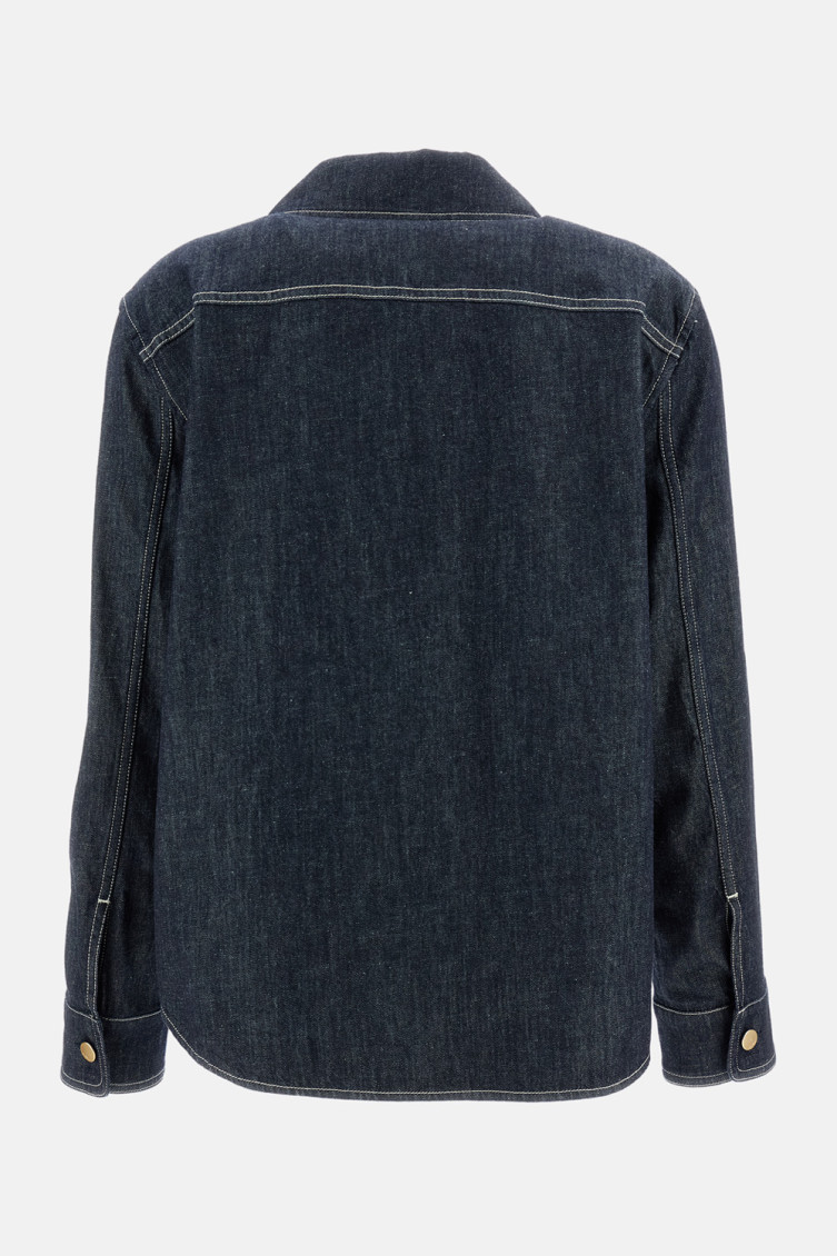 Dark Blue Denim Shirt