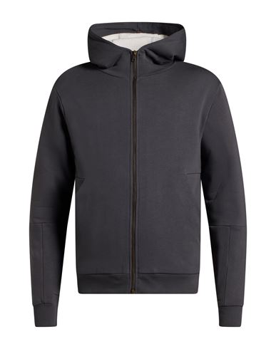 Man Sweatshirt Charcoal Size M Cotton, Polyester