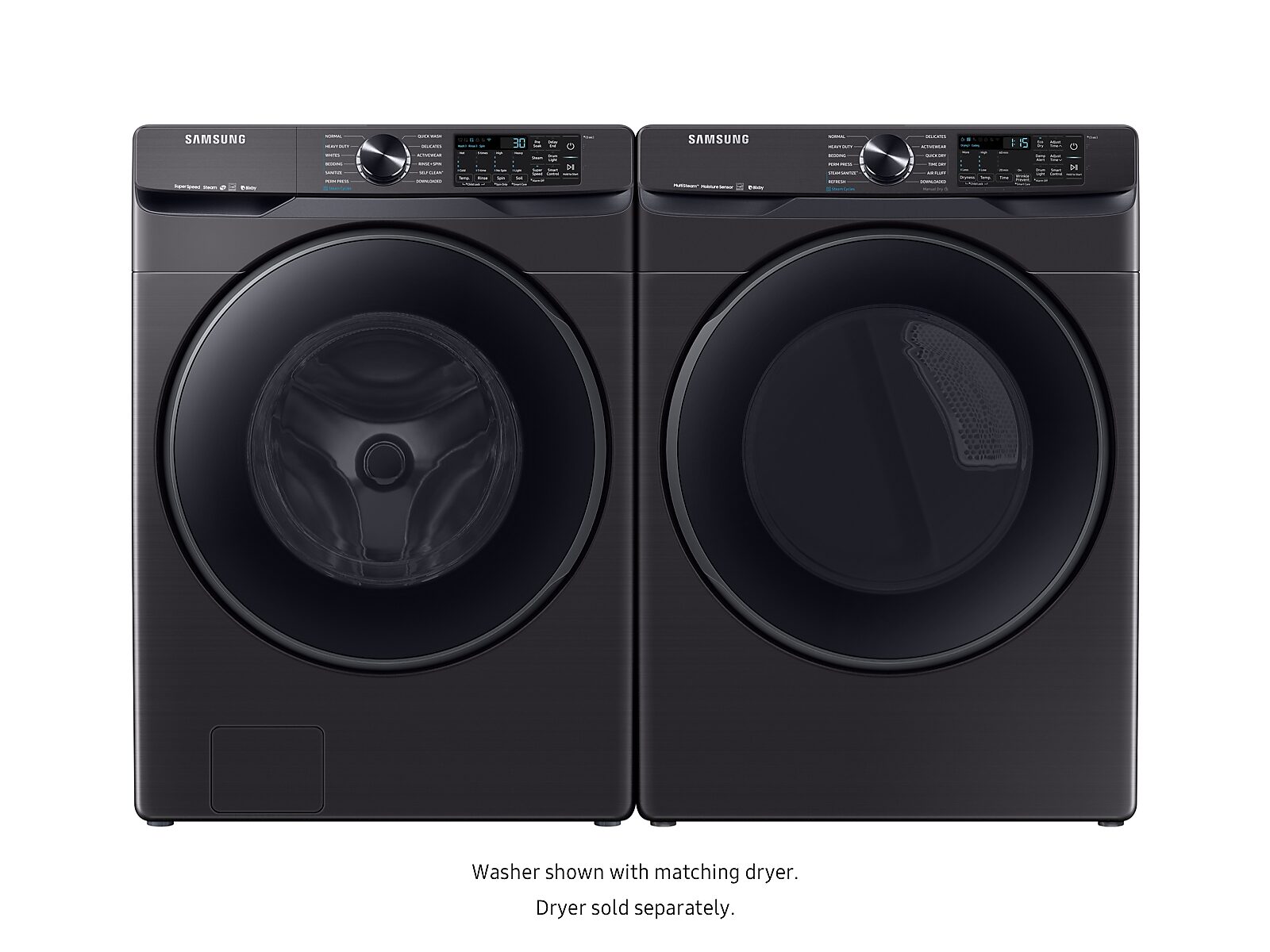 5.0 cu. ft. Smart Front Load Washer with Super Speed in Black Stainless Steel(WF50R8500AV/US)