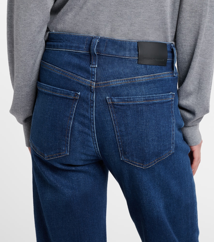 Delfina low-rise straight-leg jeans