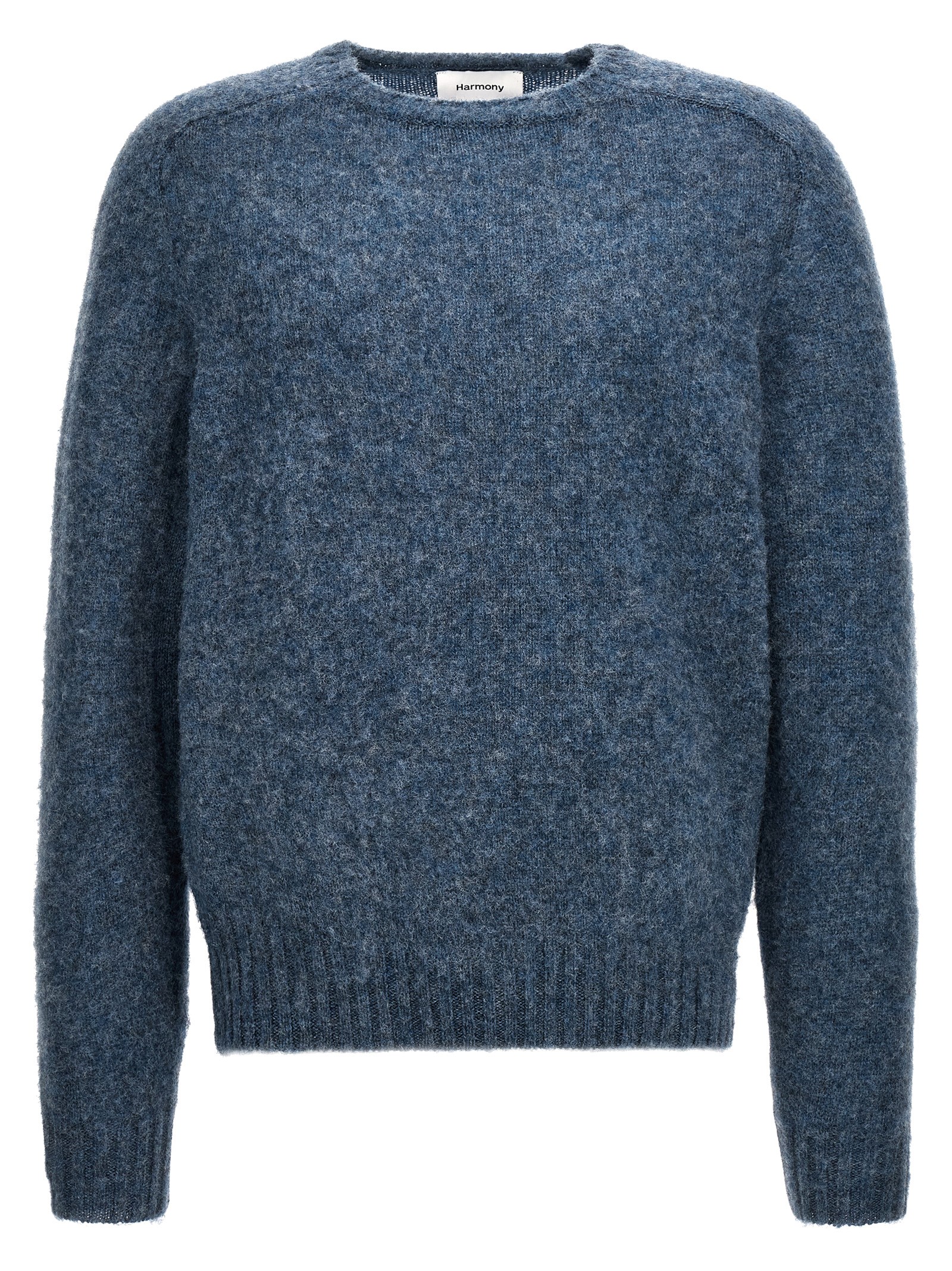 Harmony Blue Wool Men's Cardigan