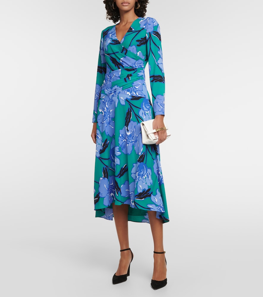 Feronia floral crêpe midi dress