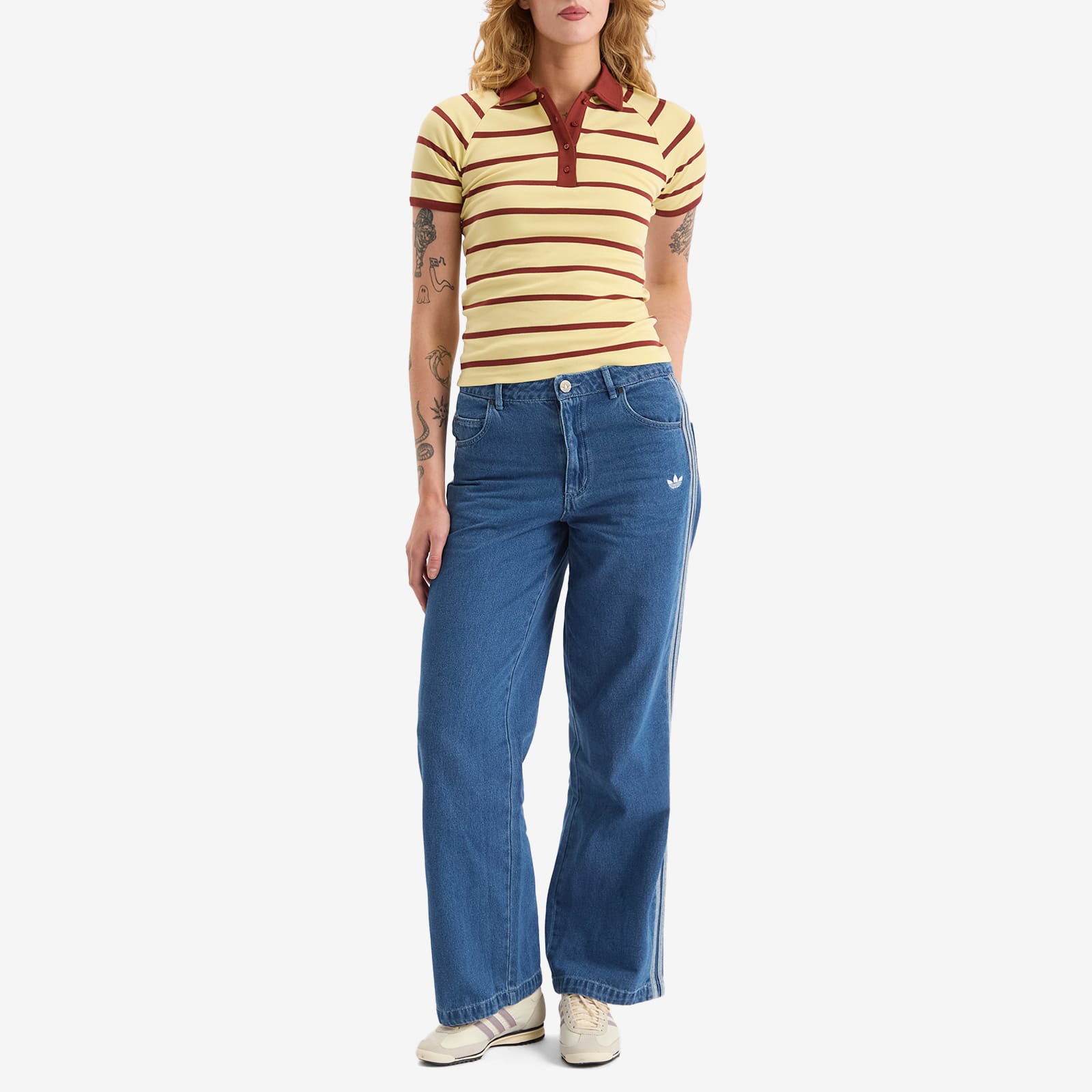Women's Adicolor Denim 3-Stripes Track Pants Indigo Denim