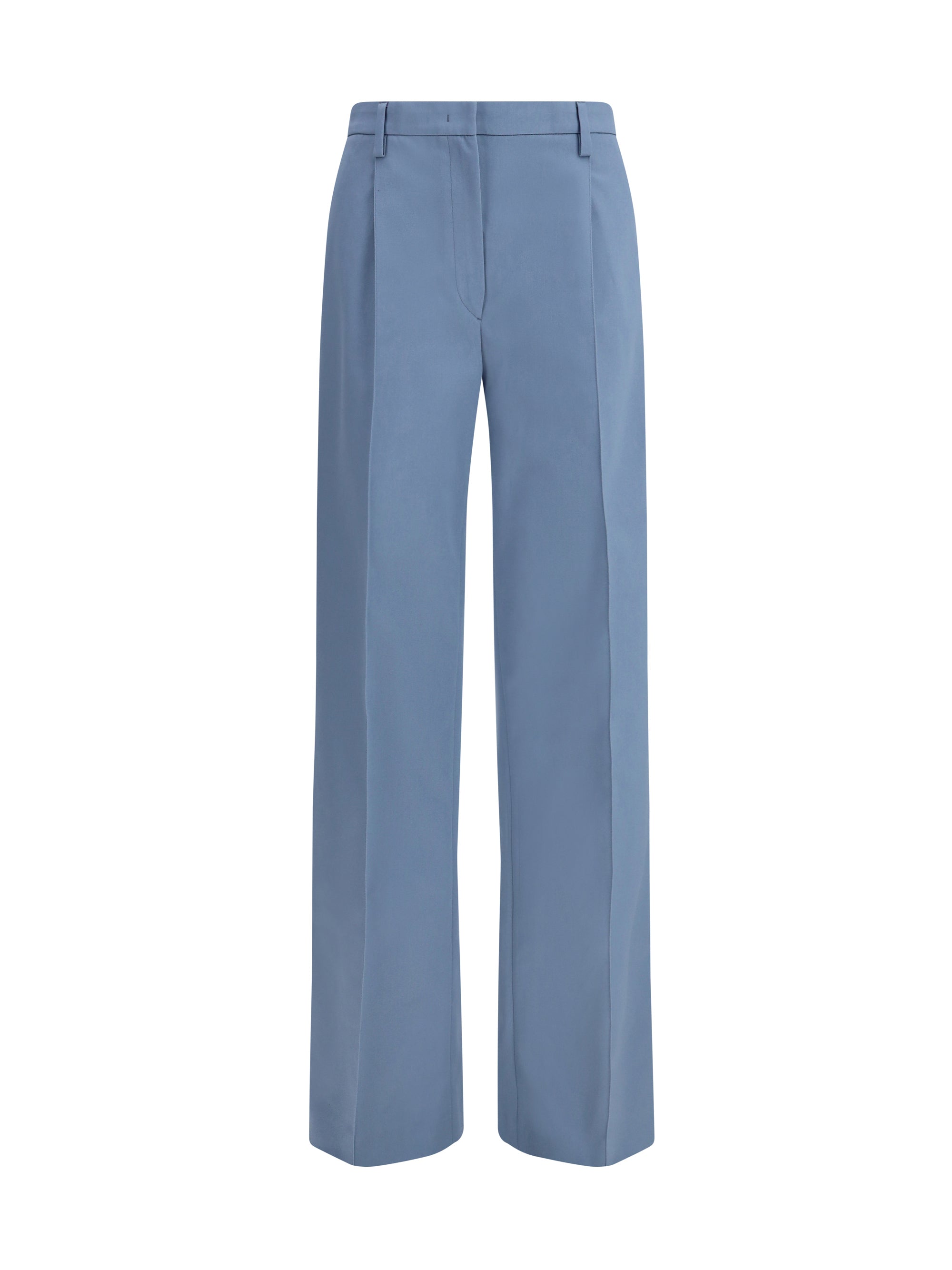 Cotton Chino Trousers — Blue