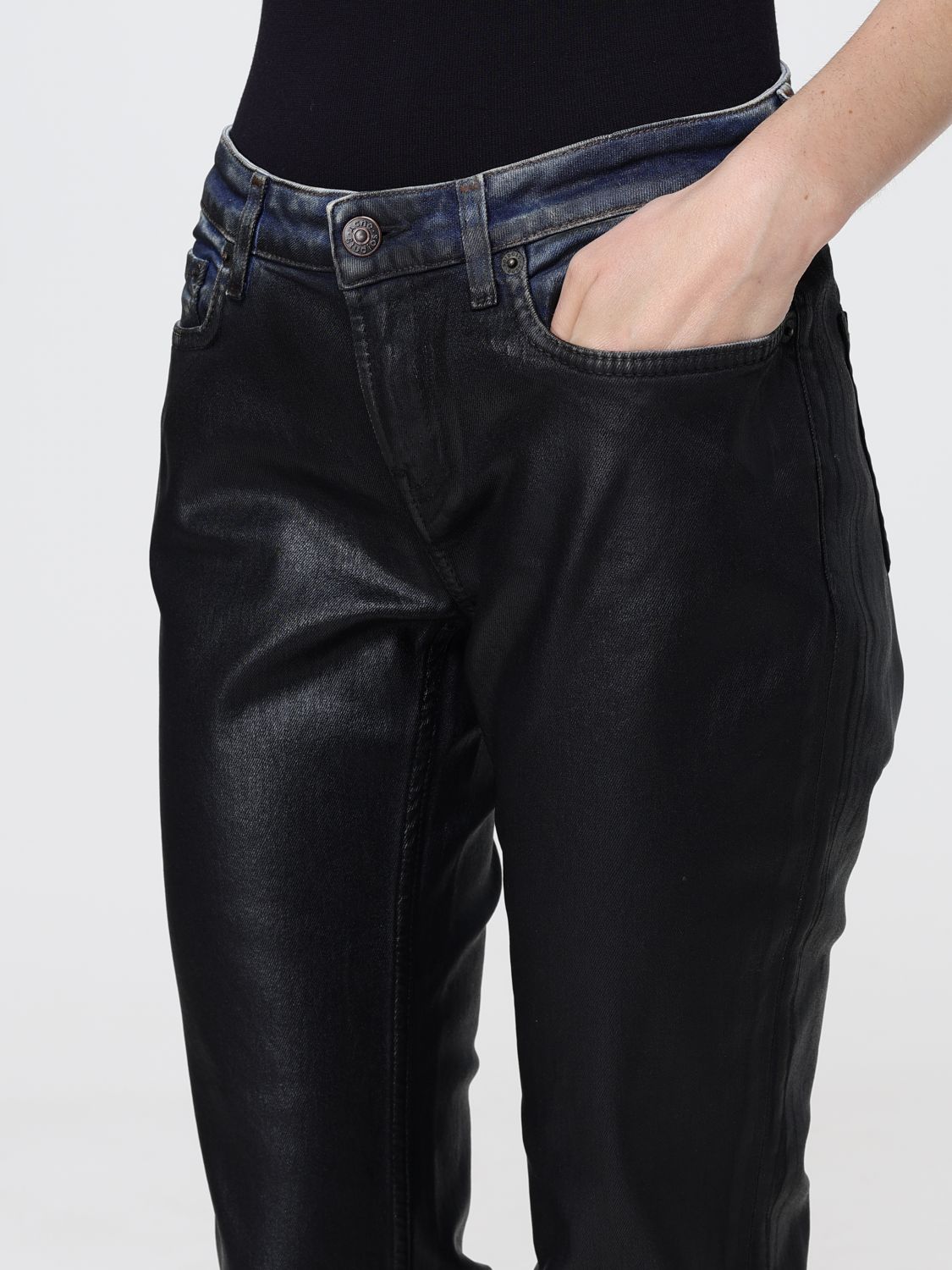 Jeans Woman color Black