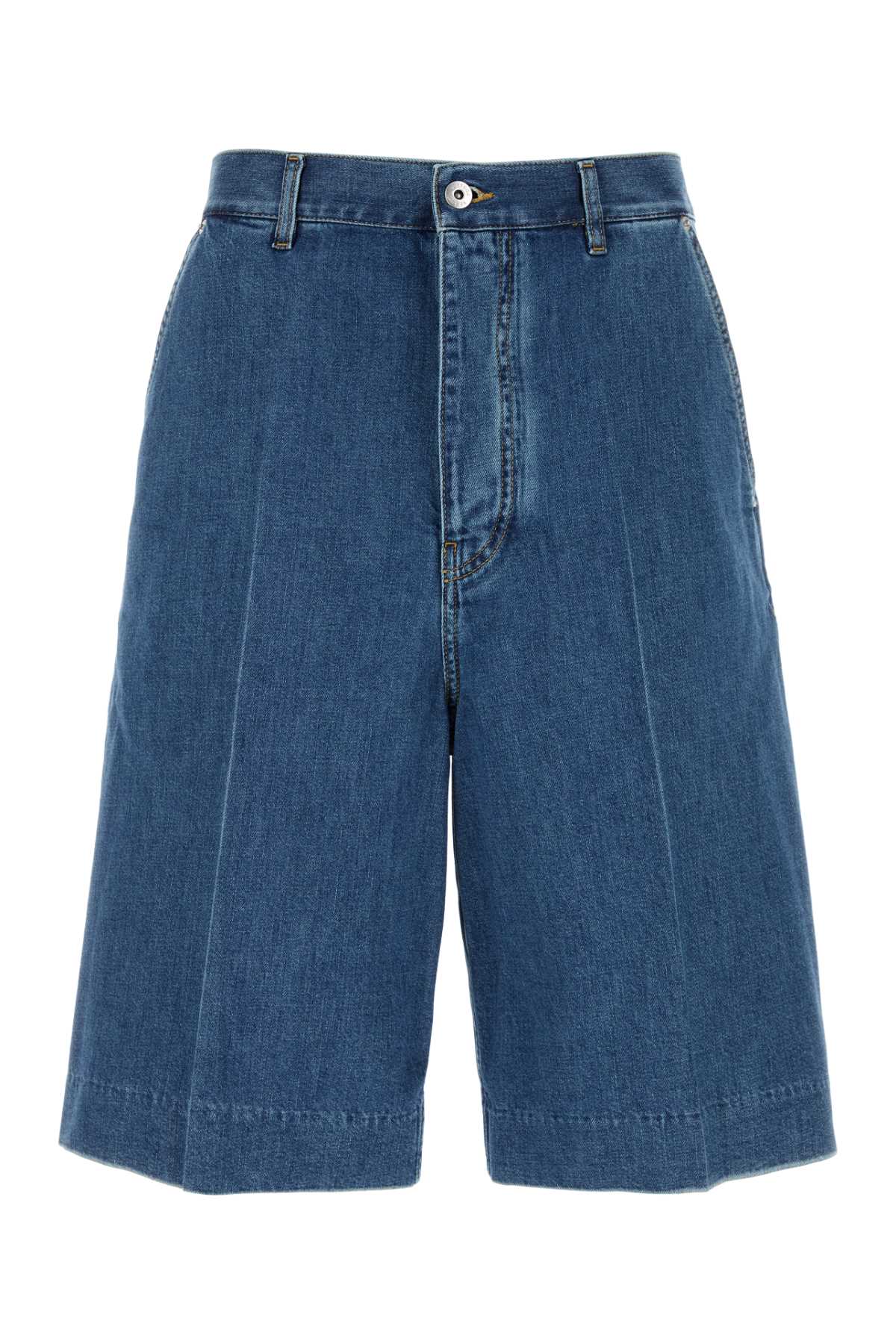 Men's Denim Bermuda Shorts Blue Cotton Bermudas