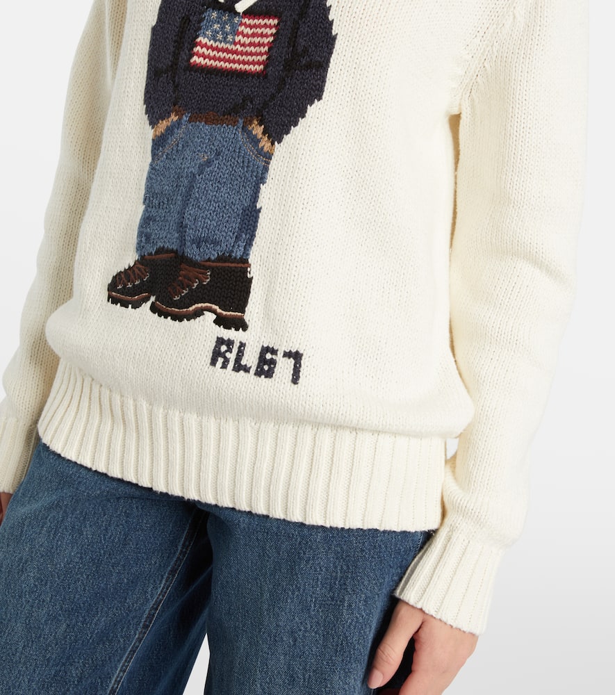 Polo Bear cotton and linen hoodie