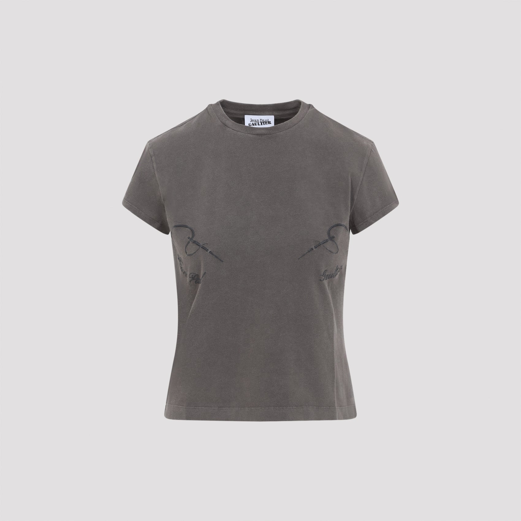 The Needles Embroidered Faded T-shirt