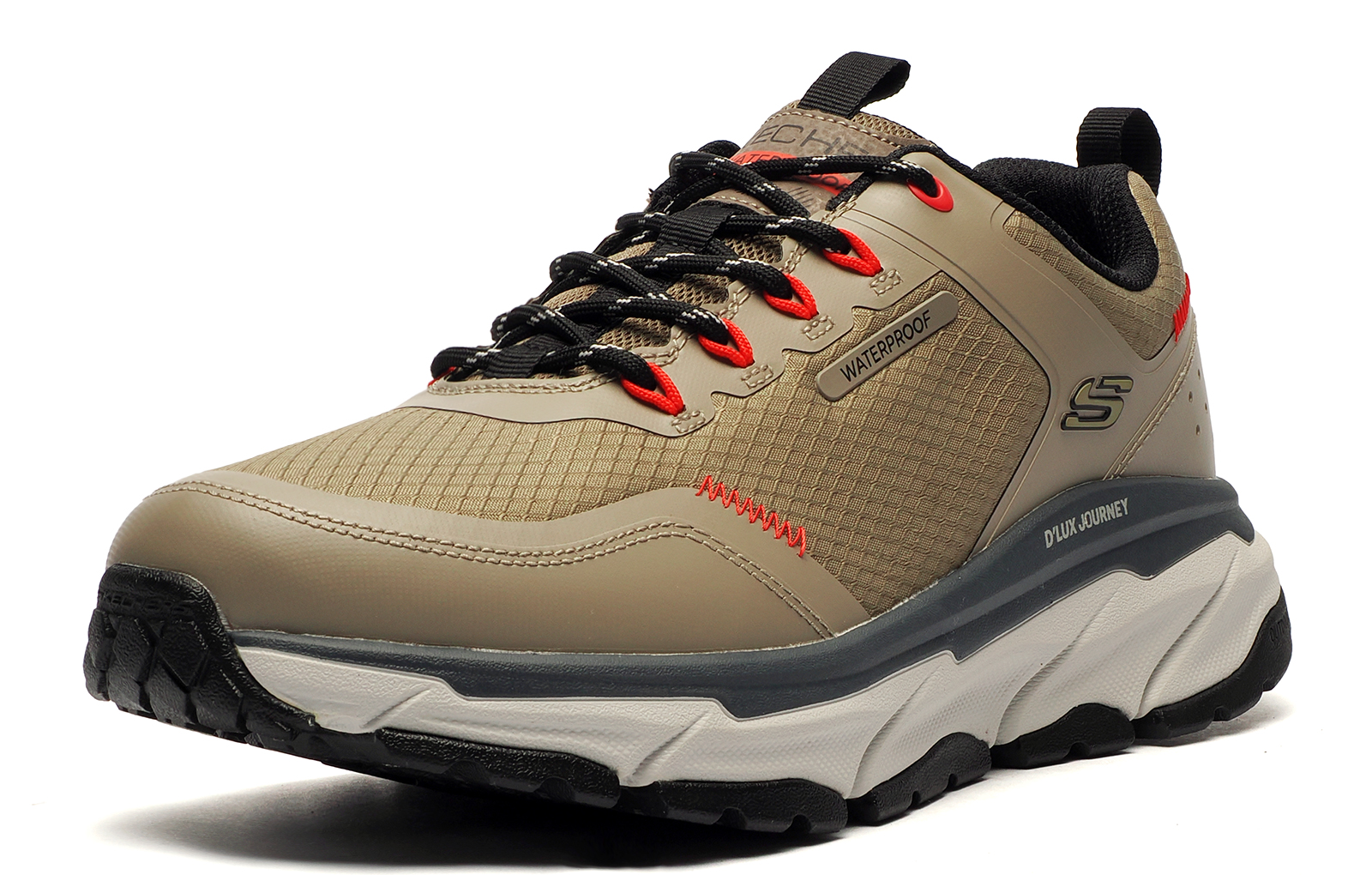 Skechers D'Lux Journey Waterproof Mens Outdoor Shoes - Beige