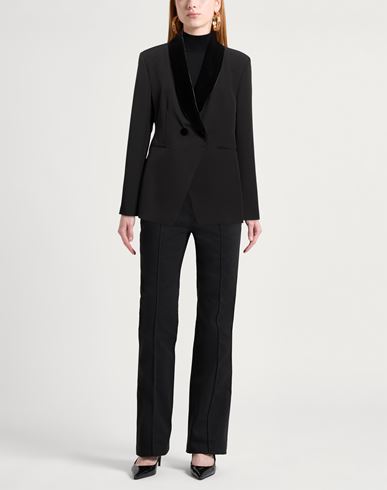 Woman Blazer Black Size XL Polyester, Elastane