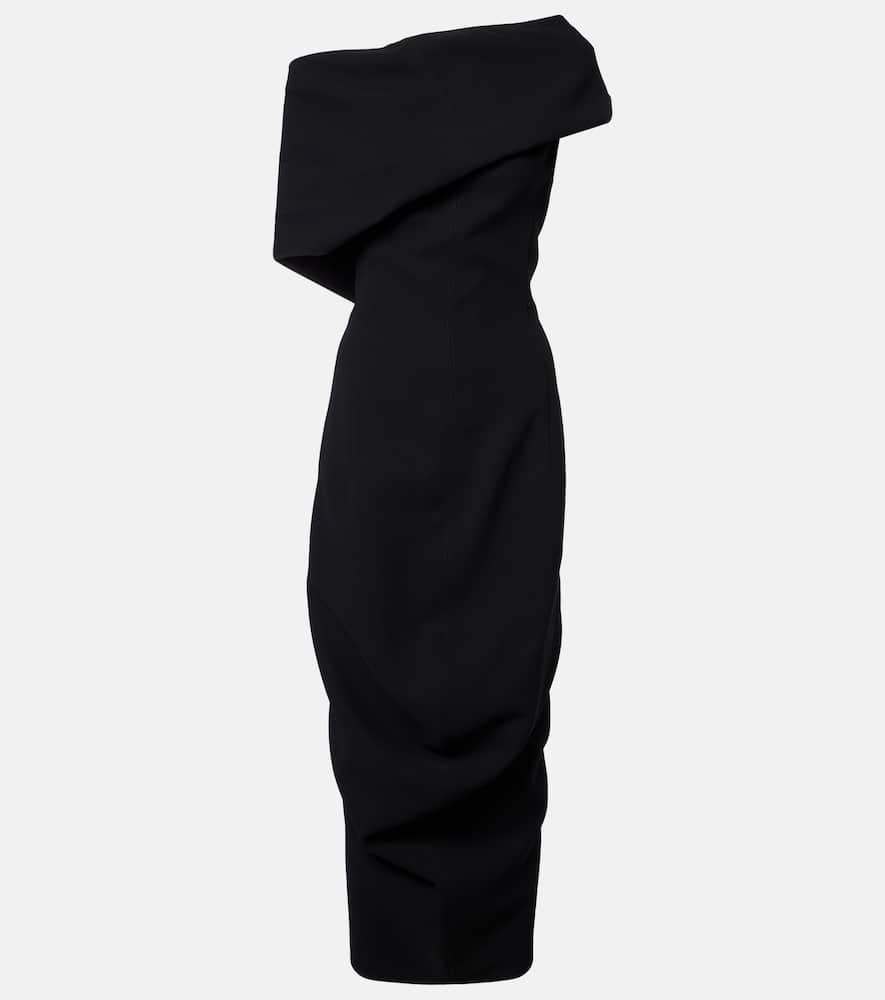 One-shoulder midi dress