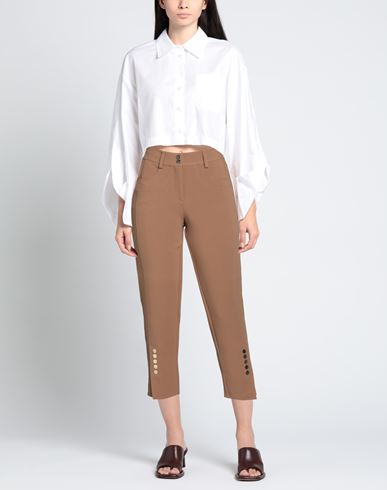 Nenè Woman Pants Camel Size 8 Polyester, Viscose, Elastane