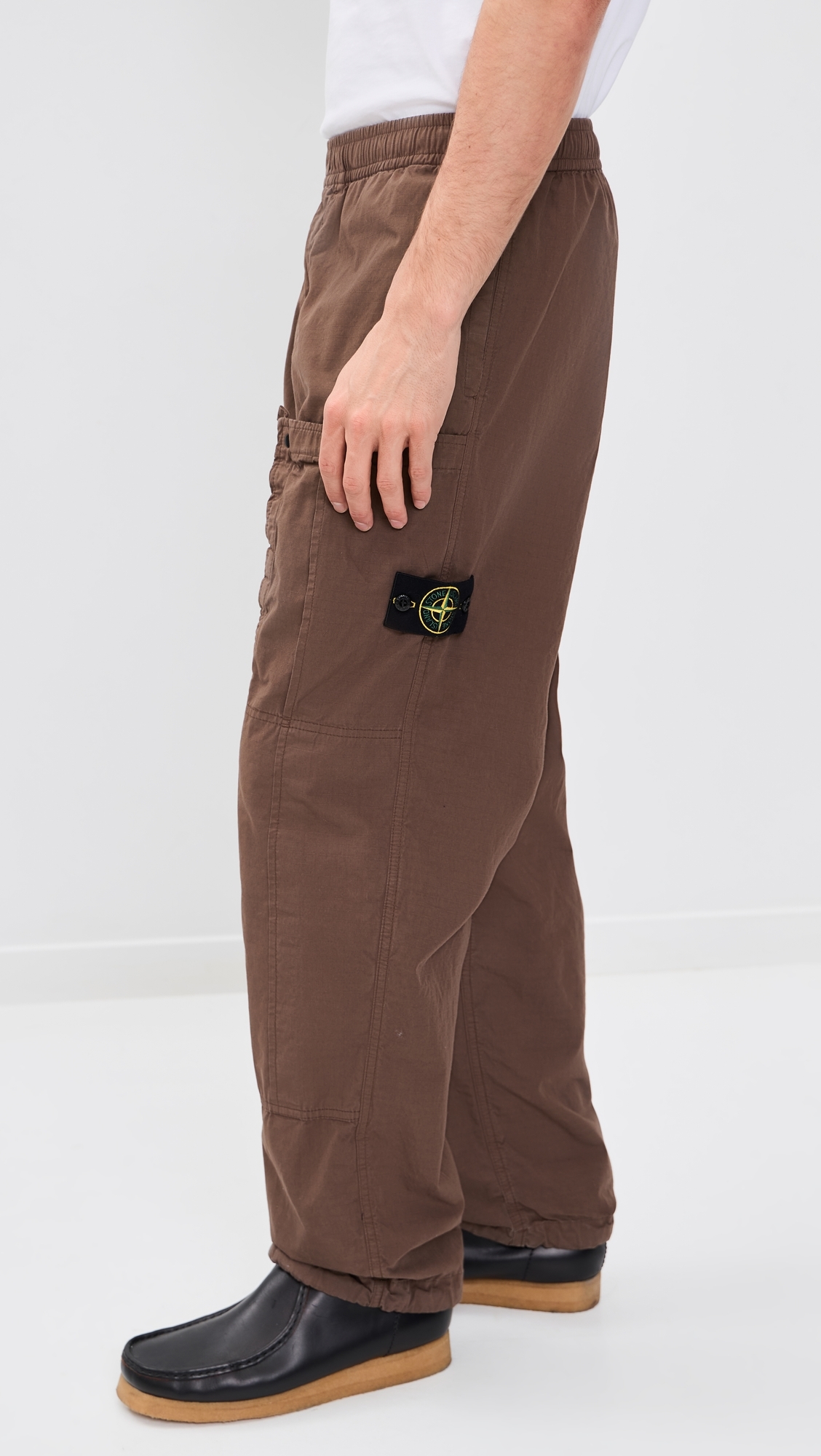 Ripstop Cotton Nylon Cargo Pants Umber