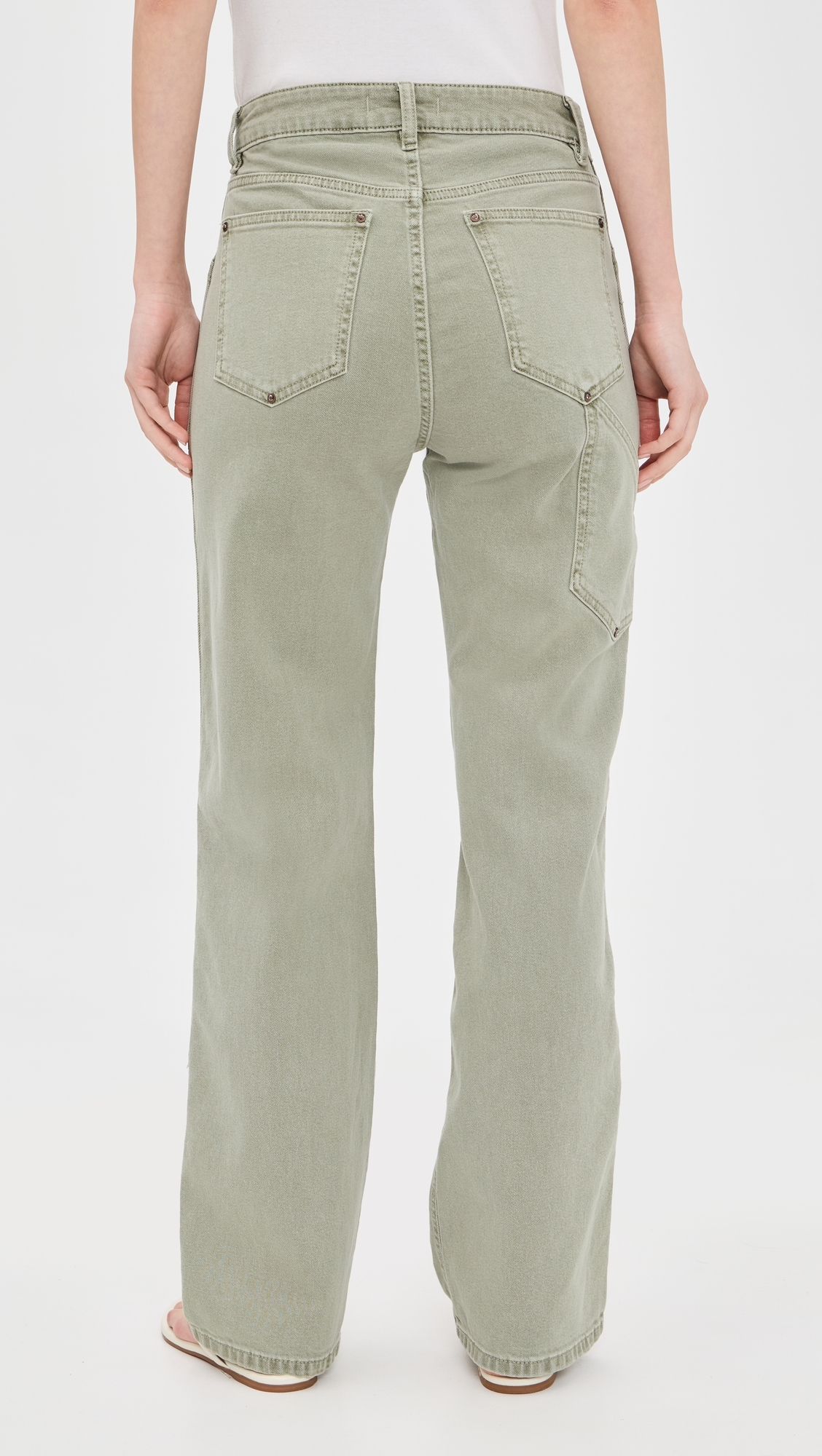 Sat Utility 90's Straight Leg Jeans Laurel Green