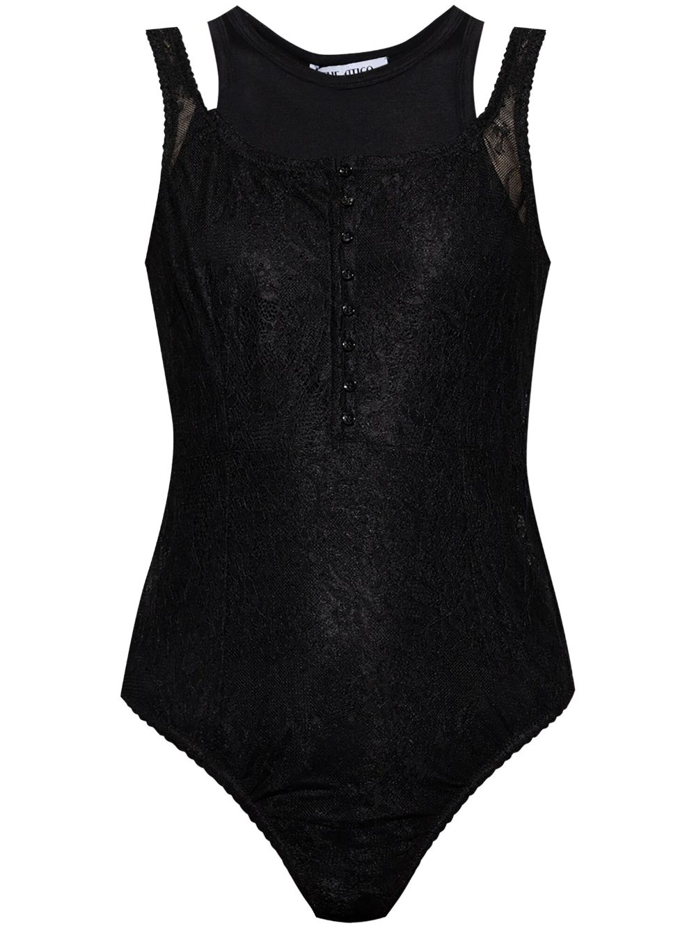 Layered tank top - Black