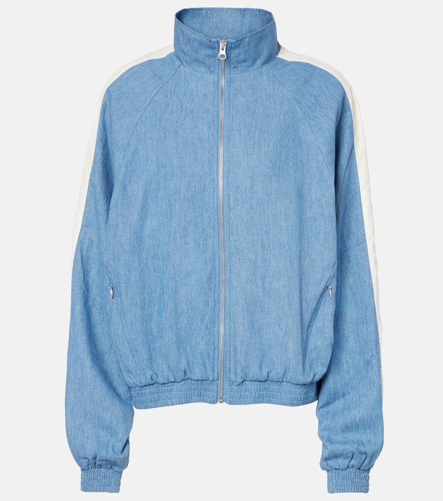 Oracle Elias hemp and cotton chambray track jacket