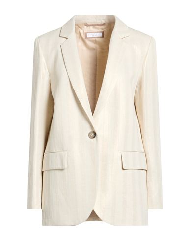 Easy Woman Blazer Platinum Size 6 Cotton, Linen