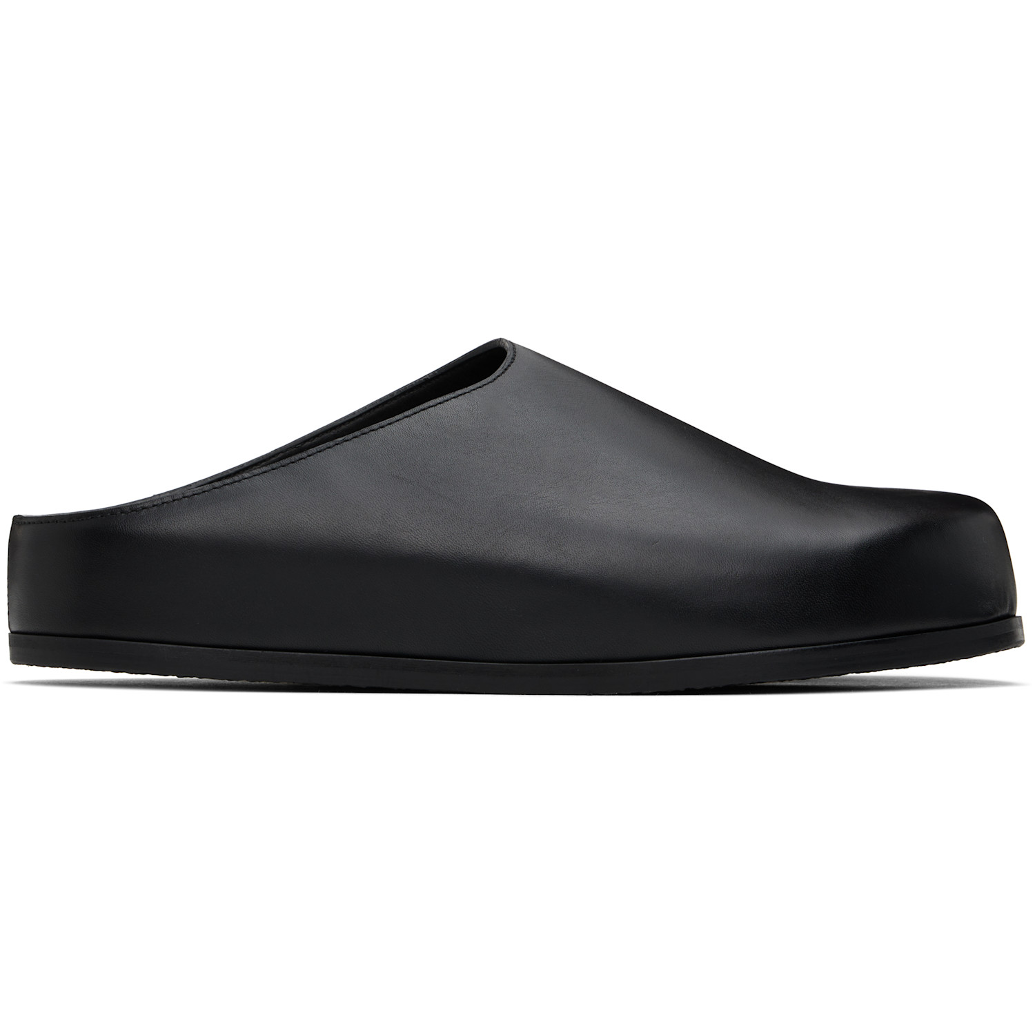 Black Wearing Clog Loafers
