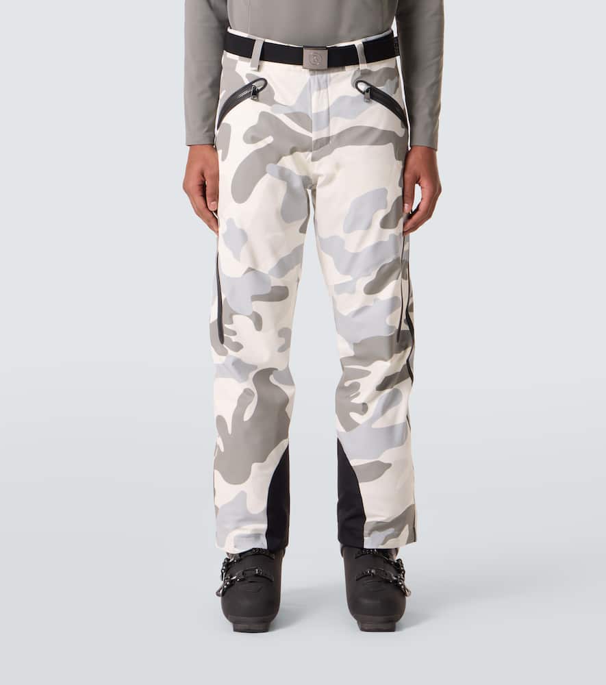 Tim belted camouflage ski pants