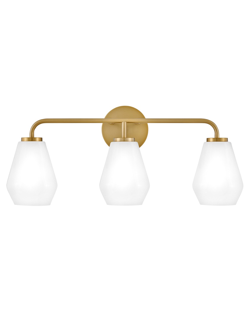 Gio 3-Light LED Bathroom Vanity Light in Lacquered Bra